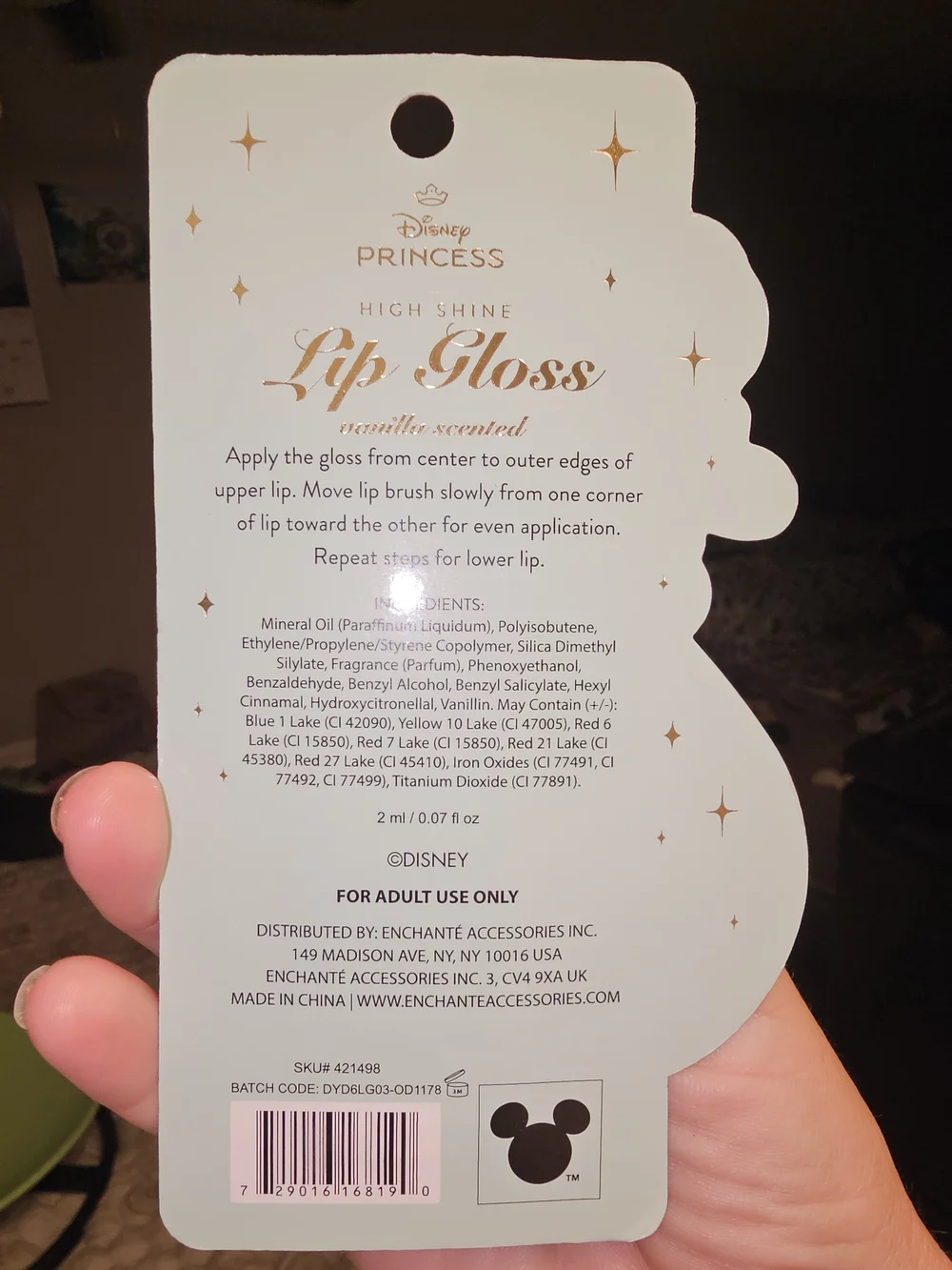 Disney lip gloss